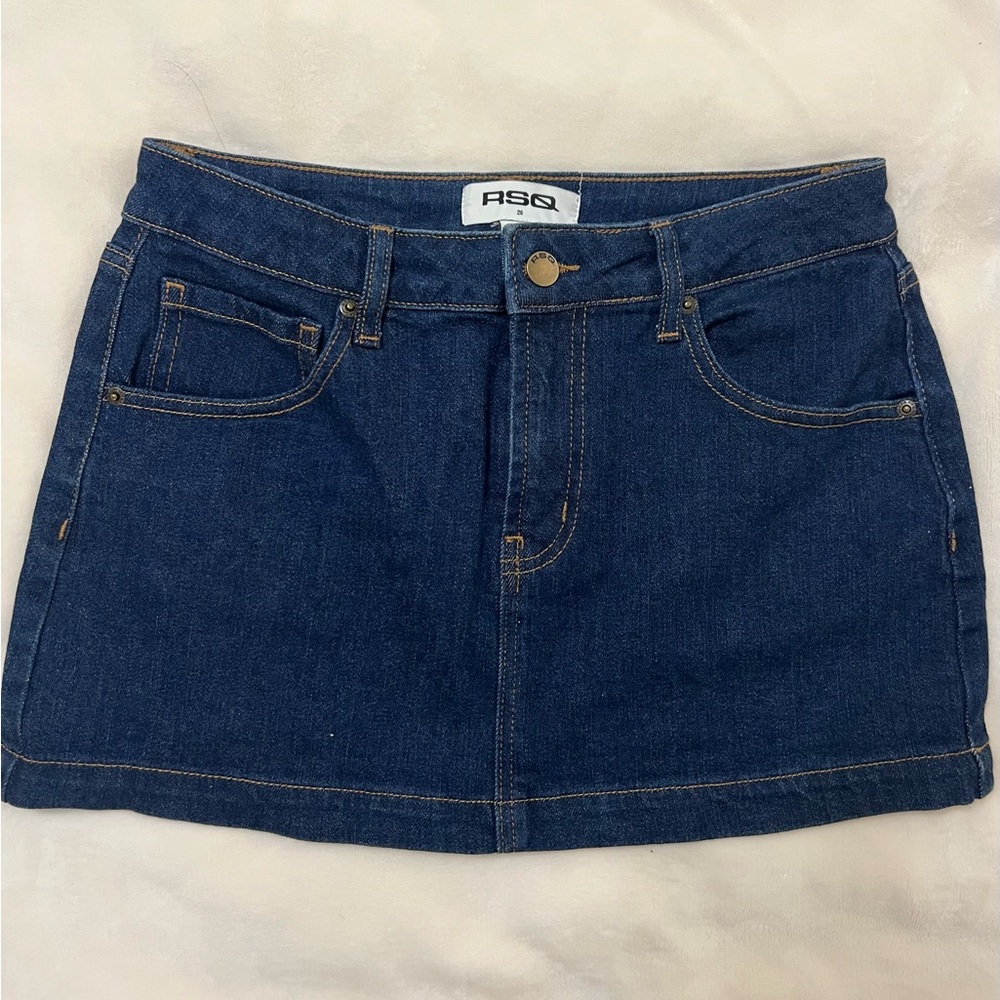 Tilly’s RSQ Women's Dark Blue Denim Skirt